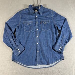 Levi's Blue Button Down Denim Shirt